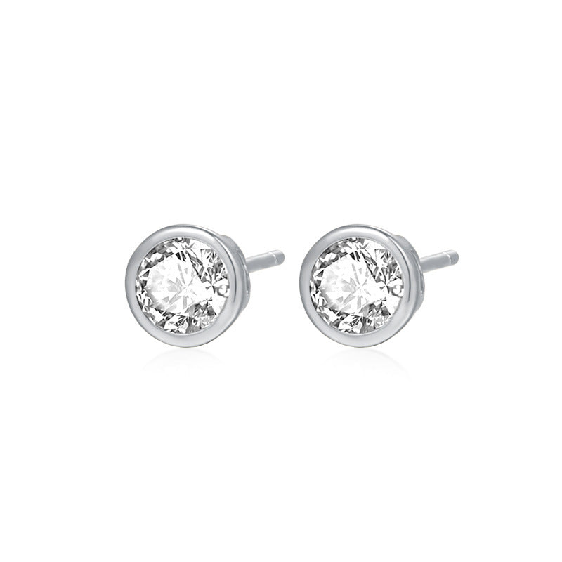 Women's Small Ear Series Round Water Drop Rings