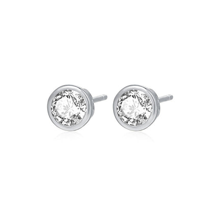 Women's Small Ear Series Round Water Drop Rings