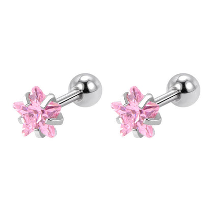 Stainless Steel Screw Female Sleeping No Need To Take Earrings