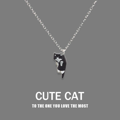 Creative Fashion Hanging Lazy Cartoon Cat Necklaces