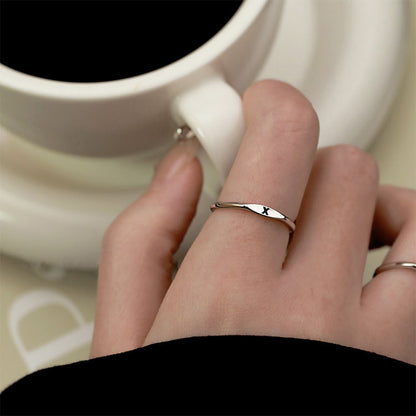 Women's Letters Light Luxury Index Finger Simple Niche Rings