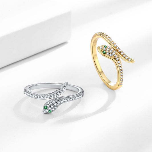Zircon Snake Female Niche High Sense Rings