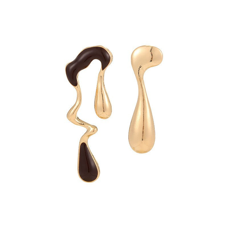 Liquid Irregular Geometric Ear Sweet Cool Personality Rings