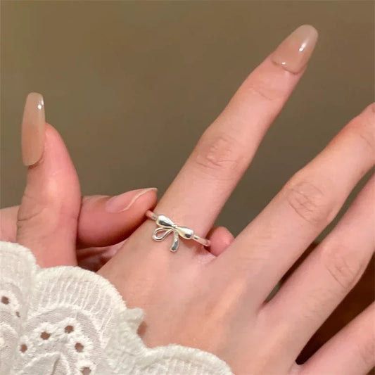 Elegant Gentle Stylish Opening Style Niche Index Finger Rings