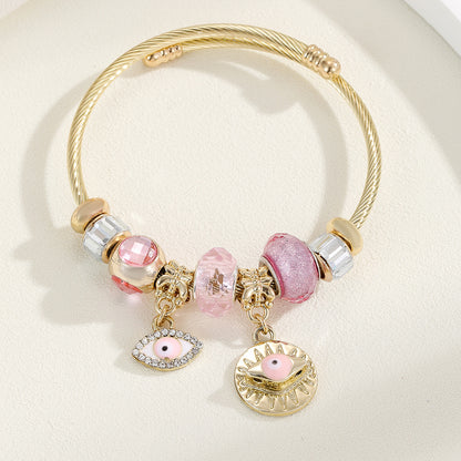 Trend Stainless Steel Female Personality Flower Bracelets