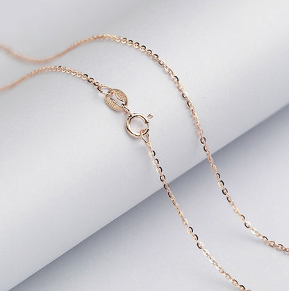 Sterling Sier Cross Chain Clavicle Electroplated Necklaces