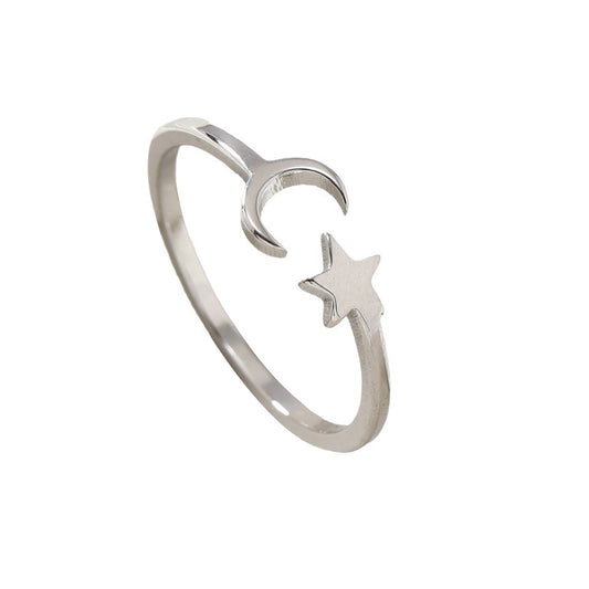 Titanium Steel Female Opening Adjustable Fashion Geometry Rings