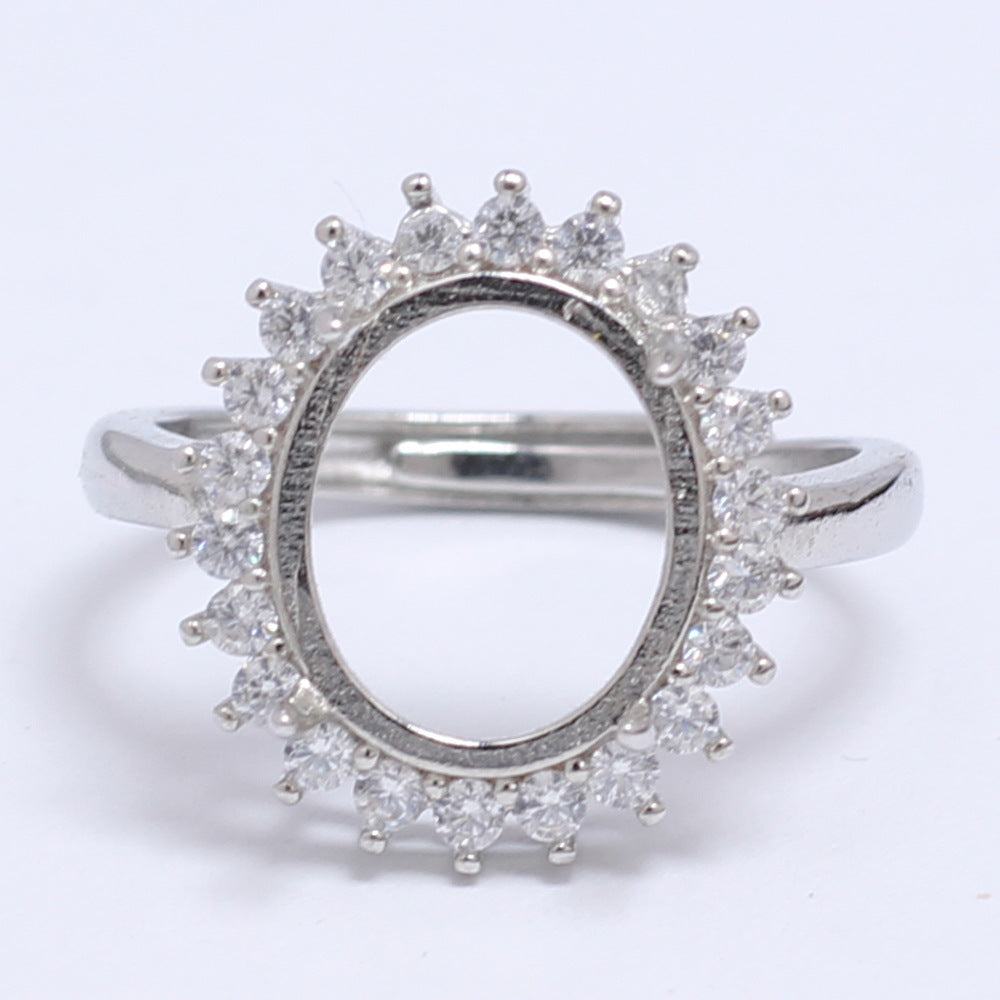Frame Open Mouth Autumn Copper Alloy Electroplating Sier Rings