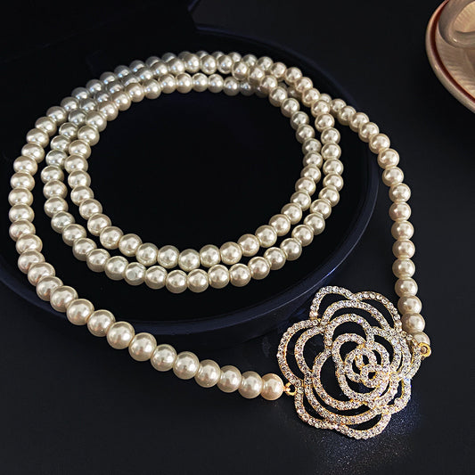 Pearl Stackable Wear Long Light Luxury High-grade Sense Necklaces