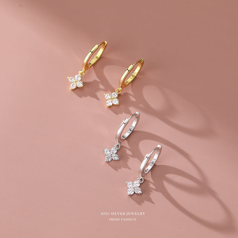 Clip Korean Style Niche Temperament Simple Earrings