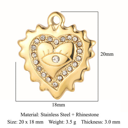 Titanium Steel Sun Ornament Accessories Star Pendants