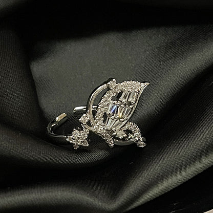 High-grade Cold Style French Full Diamond Rings