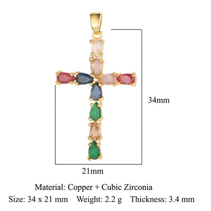 Zirconium Copper Micro Inlaid Zircon Ornament Pendants