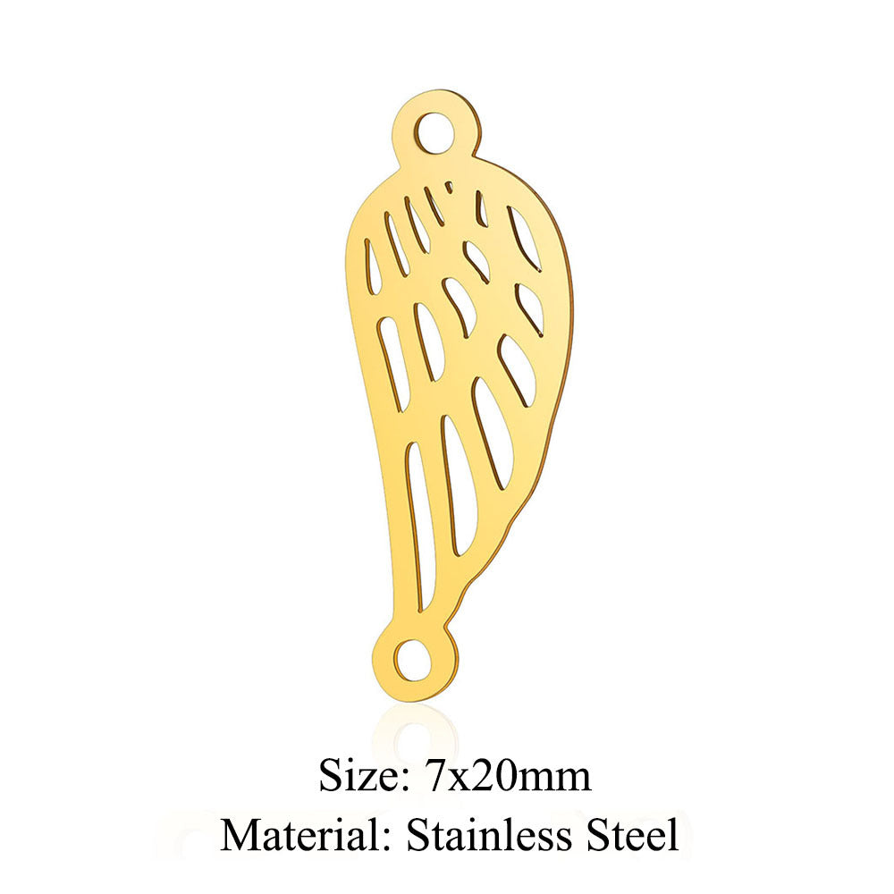 Steel Peach Heart Ornament Accessories Palm Pendants