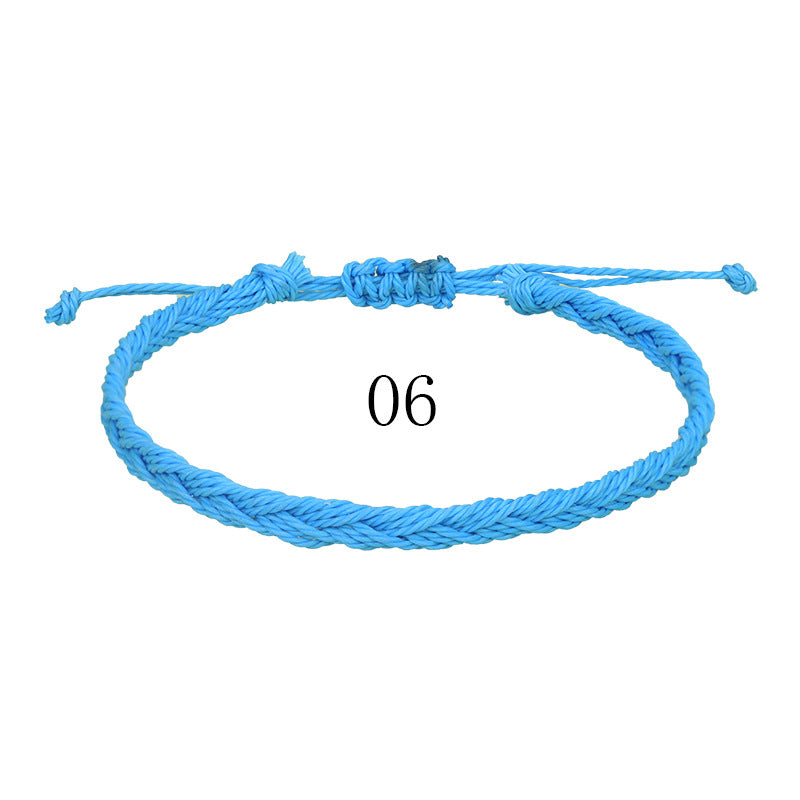 Waterproof Wax Line Woven Boho Surfing Bracelets