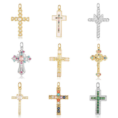 Cross Jade Copper Zircon Ornament Accessories Micro Bracelets
