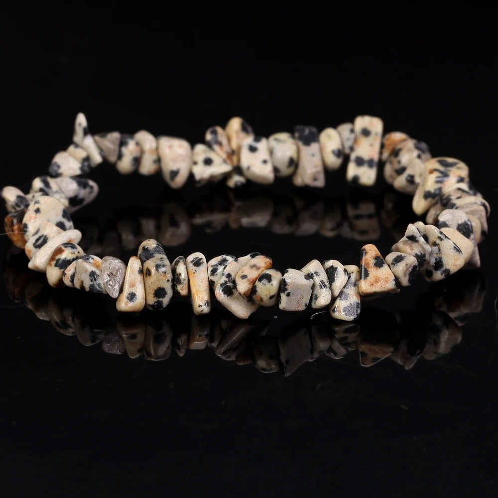 Natural Gravel Amethyst Elastic String Stretchable Bracelets