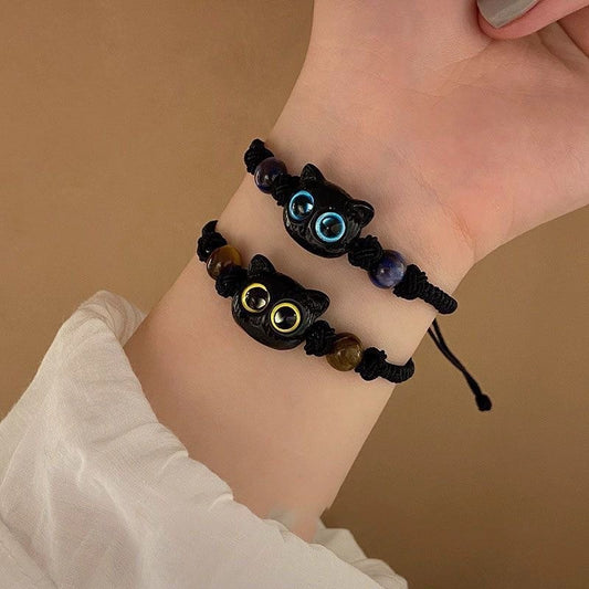 Cat Ancient Style Braid Rope Design Bracelets