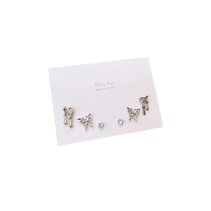 Set Small Ear Niche Design Light Earrings