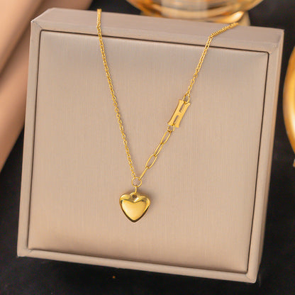 Women's Stitching Titanium Steel High-grade Light Luxury Necklaces