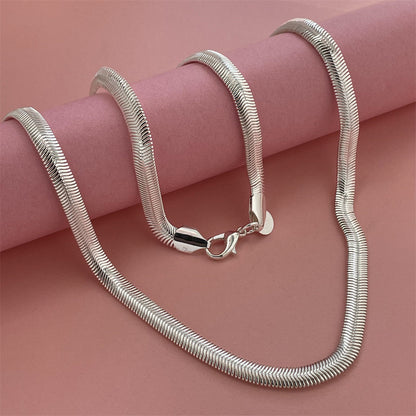 Popular Electroplated Sier Soft Snake Bone Pendants