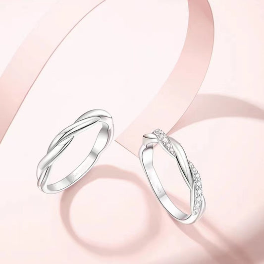 Steel Seal Love Lingering White Copper Long-lasting Rings