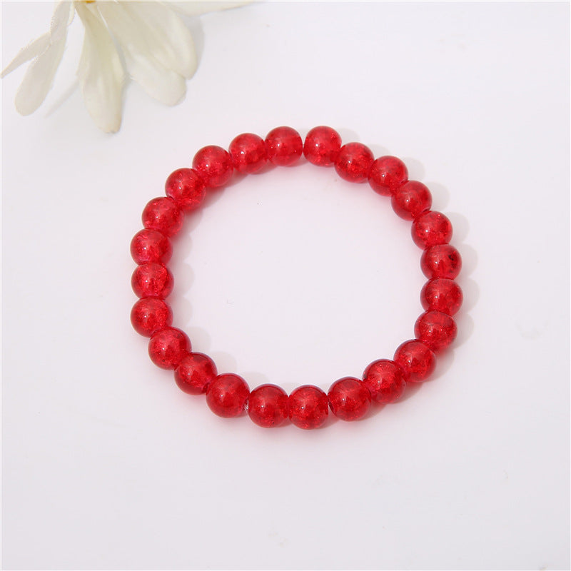 Style Graceful Cute Solid Color Crystal Bracelets