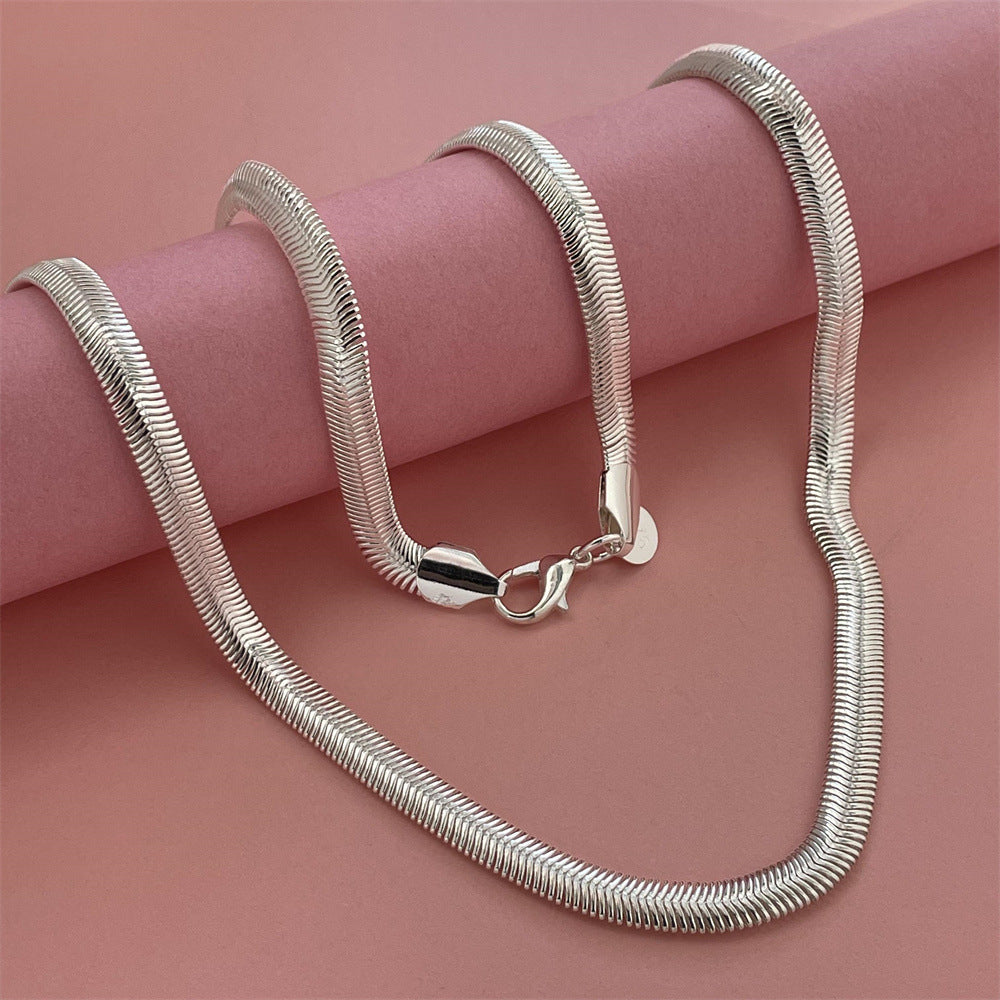 Popular Electroplated Sier Soft Snake Bone Pendants