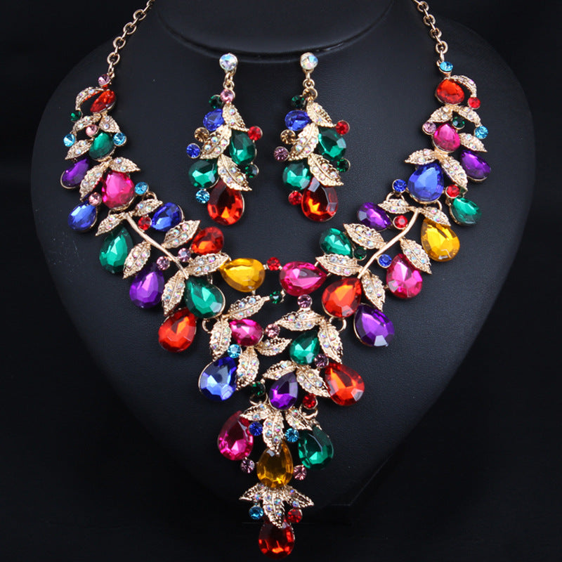 Women's Jewelry Exaggerated Personalized Rhinestone Big Suit Necklaces