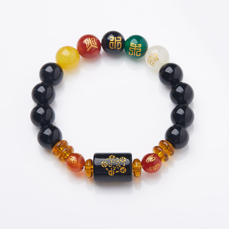 Women's & Men's Elements Wood Fire Gold Water Buddha Bracelets