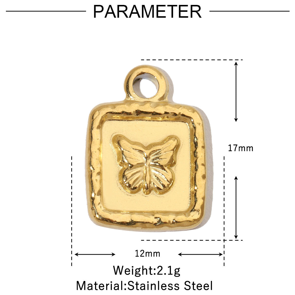 Style Retro Titanium Steel Female Crab Butterfly Pendants