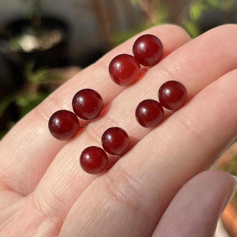 Amber Beeswax Aura Essence Blood Ball Pure Earrings