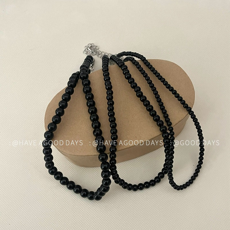 Women's Dark Agate Temperamental Minority Design Sense Versatile Necklaces