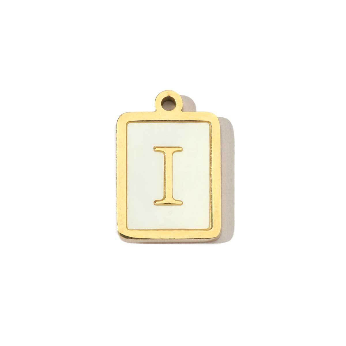 Real Gold Letters Stainless Steel Shell Pendants