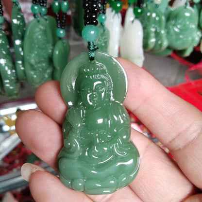 Couple Gift Jade Life Safety Green Pendants