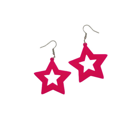 Pentagram Star Lightning Ear Hook Party Decoration Earrings