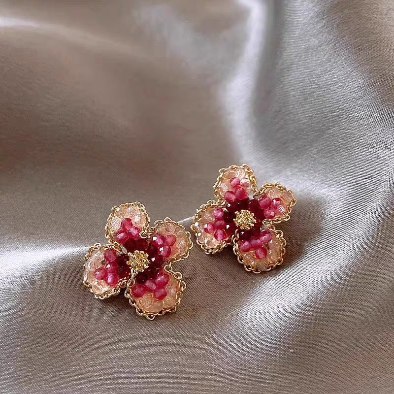 Affordable Luxury Fashion High-grade Small Fresh Flower Earrings