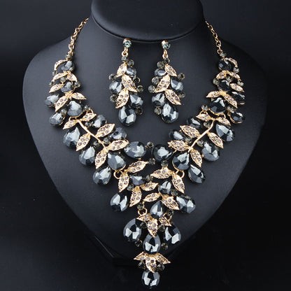 Women's Jewelry Exaggerated Personalized Rhinestone Big Suit Necklaces