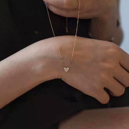 Full Diamond Zirconium Classic Simple Advanced Gifts Necklaces