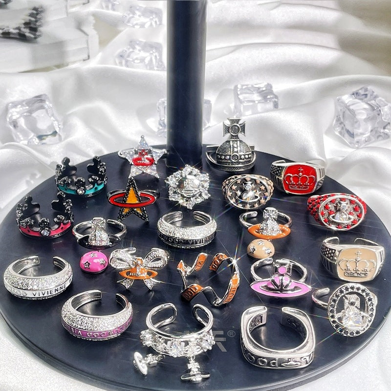 Female Simple Personality Planet Exquisite Versatile Punk Rings