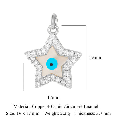 Love Bear Owl Copper Zircon Eyes Pendants