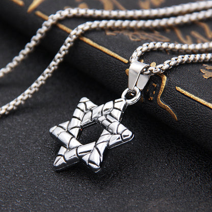 Men's Chain Hip Hop Style Titanium Steel Couple Necklaces