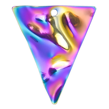 Colorful Vacuum Plating Stainless Steel Geometric Spacer Pendants