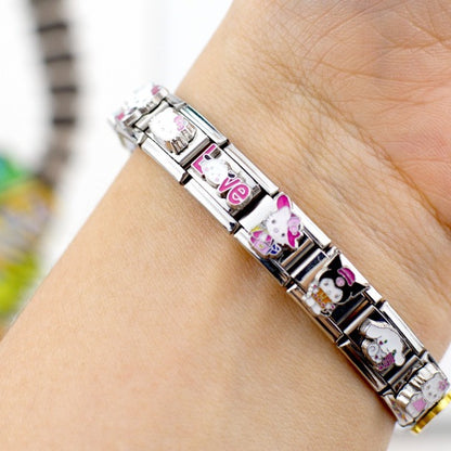 Module Cartoon Cat Bow Series Stretch Bracelets