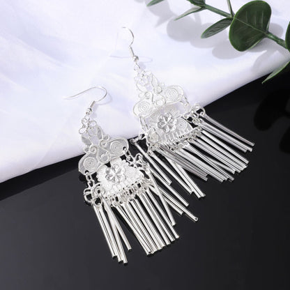 Retro Imitation Miao Sier Minority Tourist Earrings