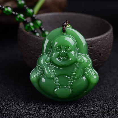 Couple Gift Jade Life Safety Green Pendants