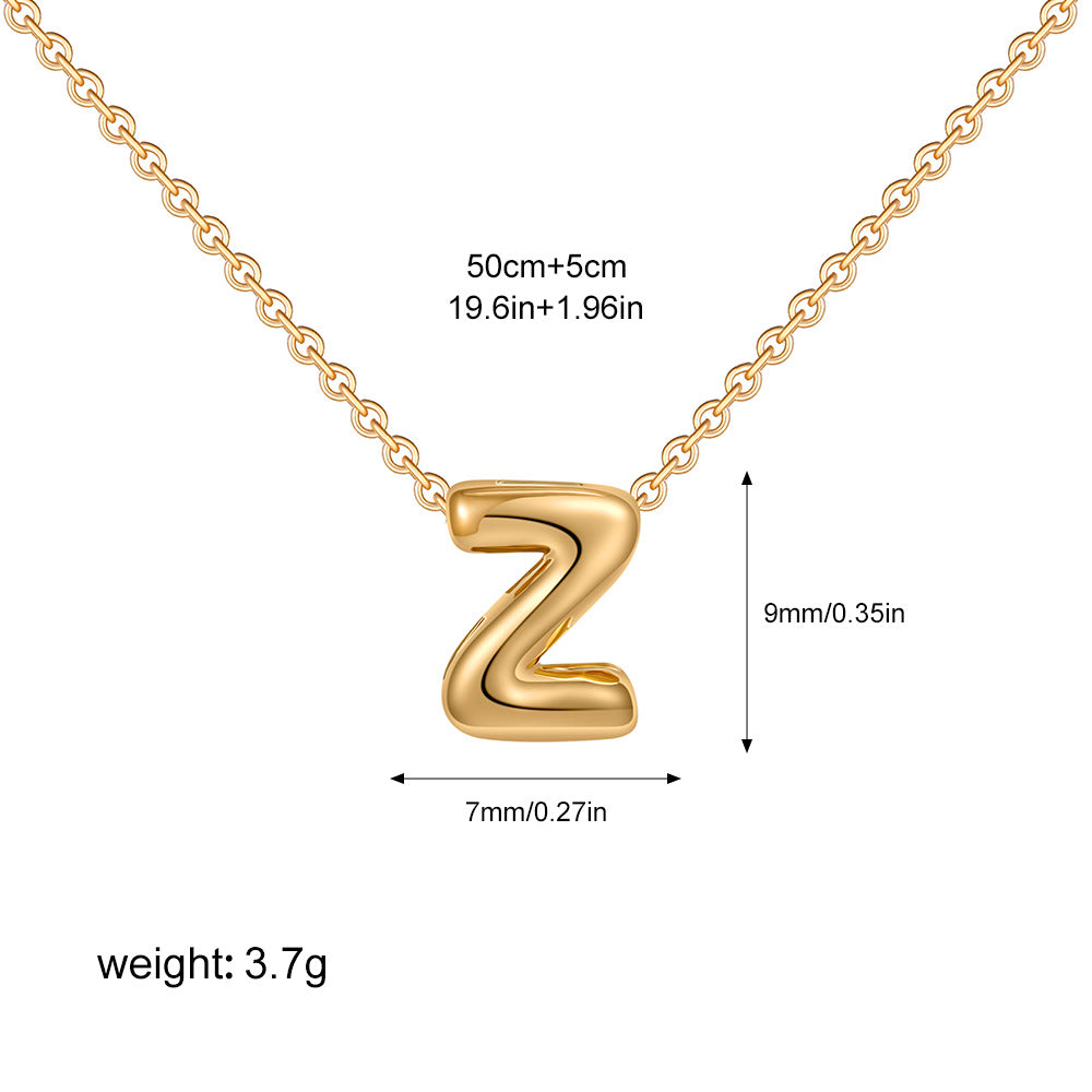 English Letter Simple High-grade Stainless Steel Necklaces