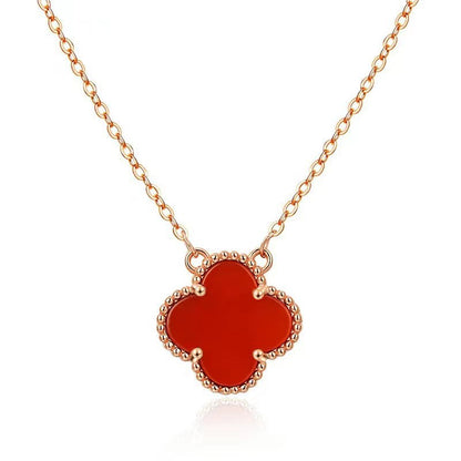 Double-sided Clover Lucky Four-leaf Gold Mother Necklaces