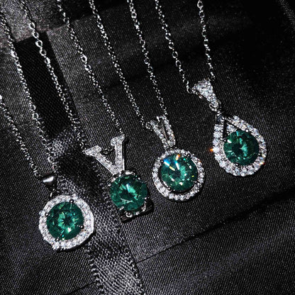 Live Streaming Maldives Blue Green Diamond Deer Pendants