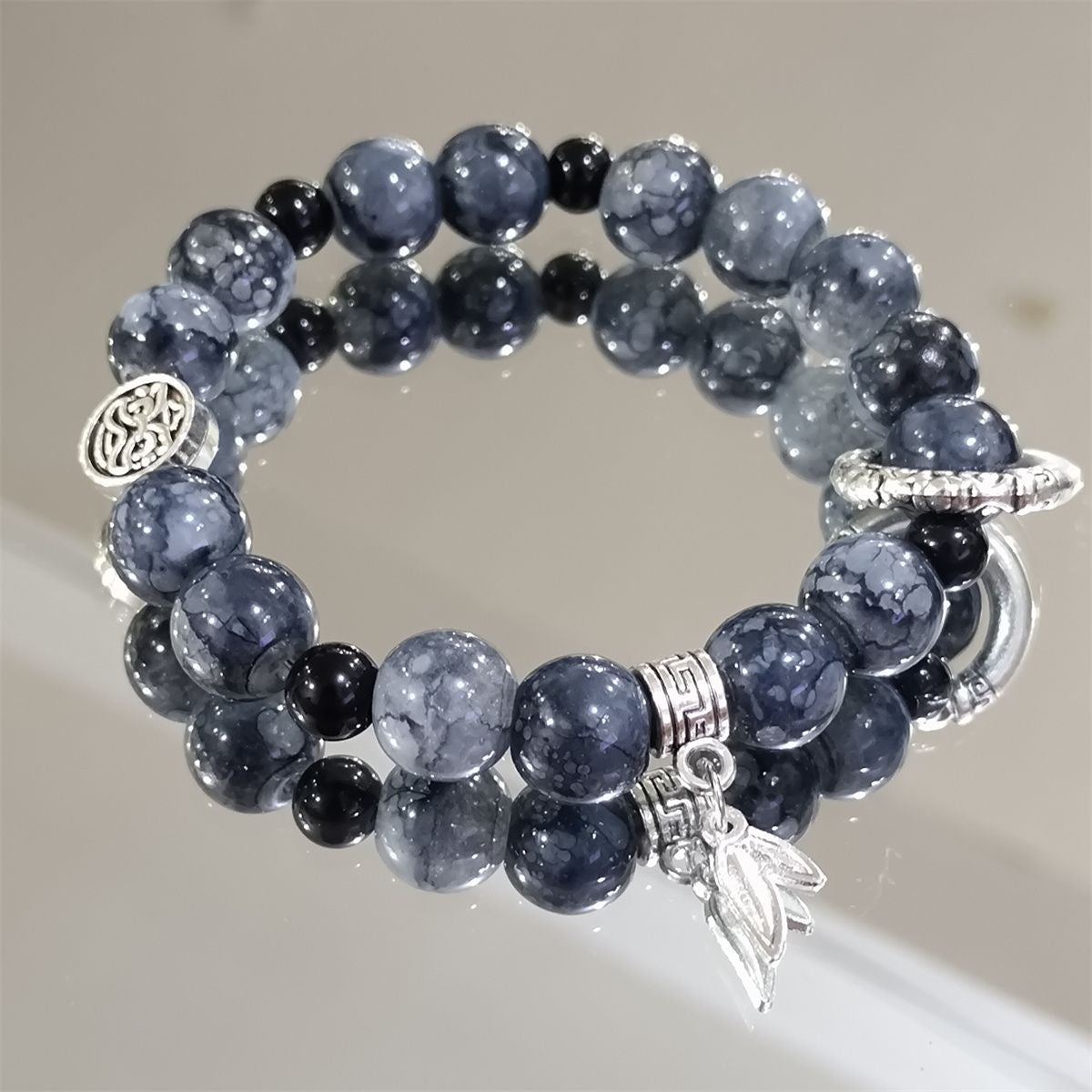 Men's Style Ice Crack Beaded Advanced Niche Bracelets